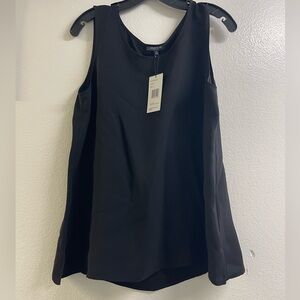 Lafayette  Sleek Black Tank Top 100% silk